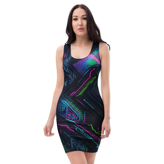 Bodycon Dress by FelinDesign #190 – Elegant Figure-Hugging Party Dress with Unique Design for Events & Nights Out - FelinDesign
