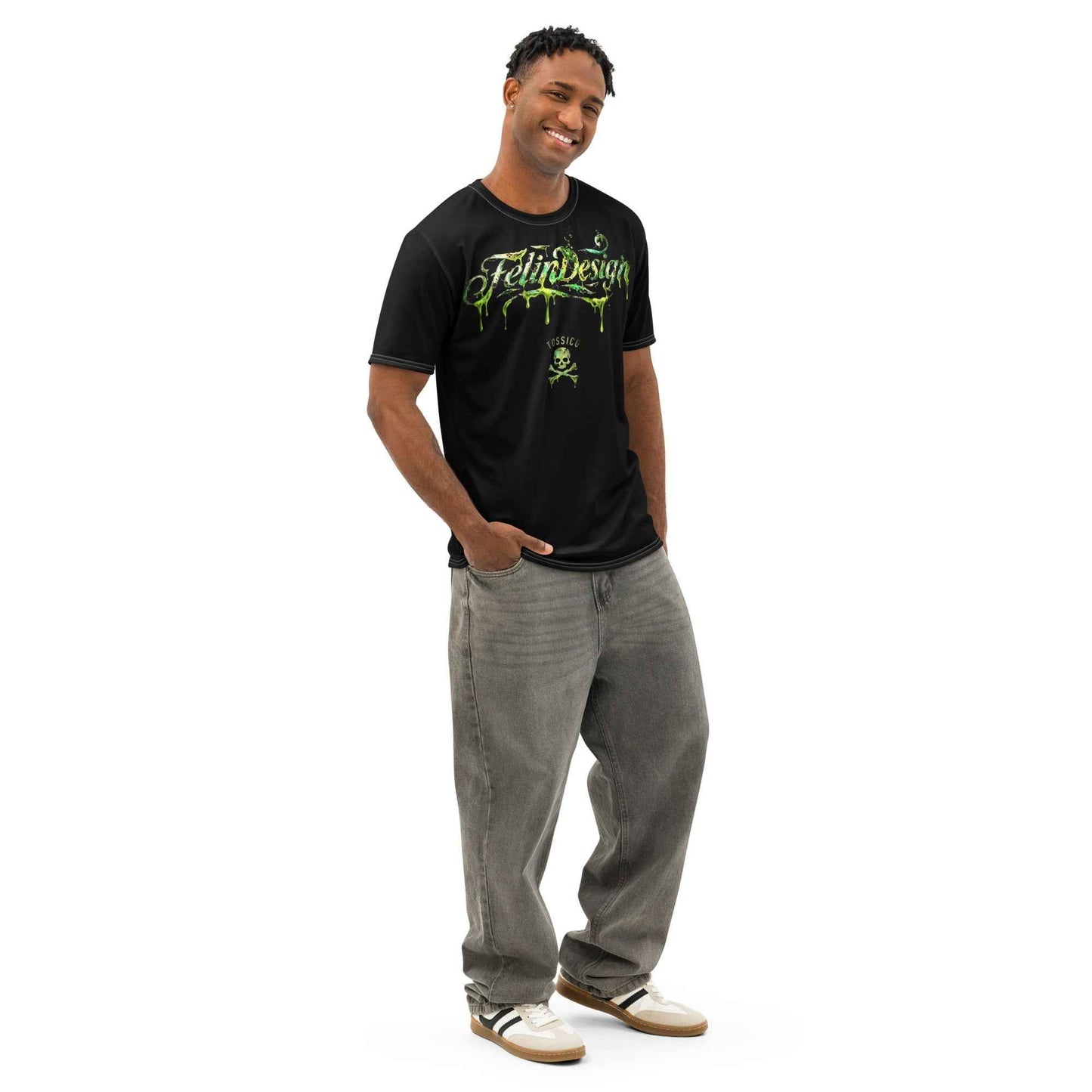 FelinDesign Toxic Men's Cotton Crew Neck T-Shirt