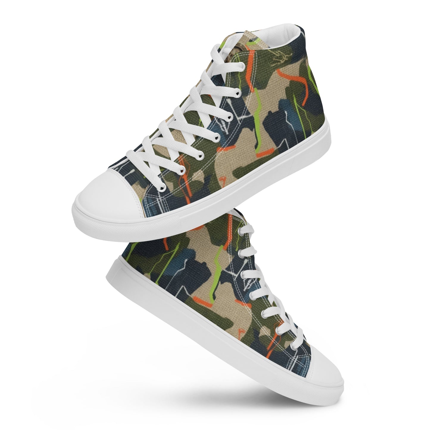 FelinDesign High-Top Sneakers - Men's High-Top Shoes with Abstract Design and FelinDesign - FelinDesign