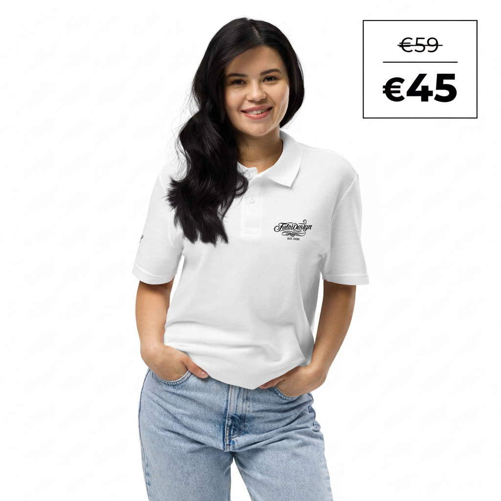 Unisex pique polo shirt FelinDesign