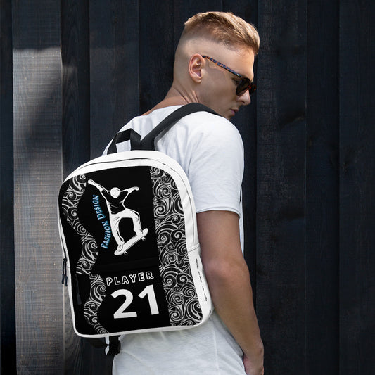 FelinDesign Backpack for Men and Women | Waterproof Medium Travel and Sport Bag with Laptop Pocket | Stylish Skateboard-Inspired Design - FelinDesign