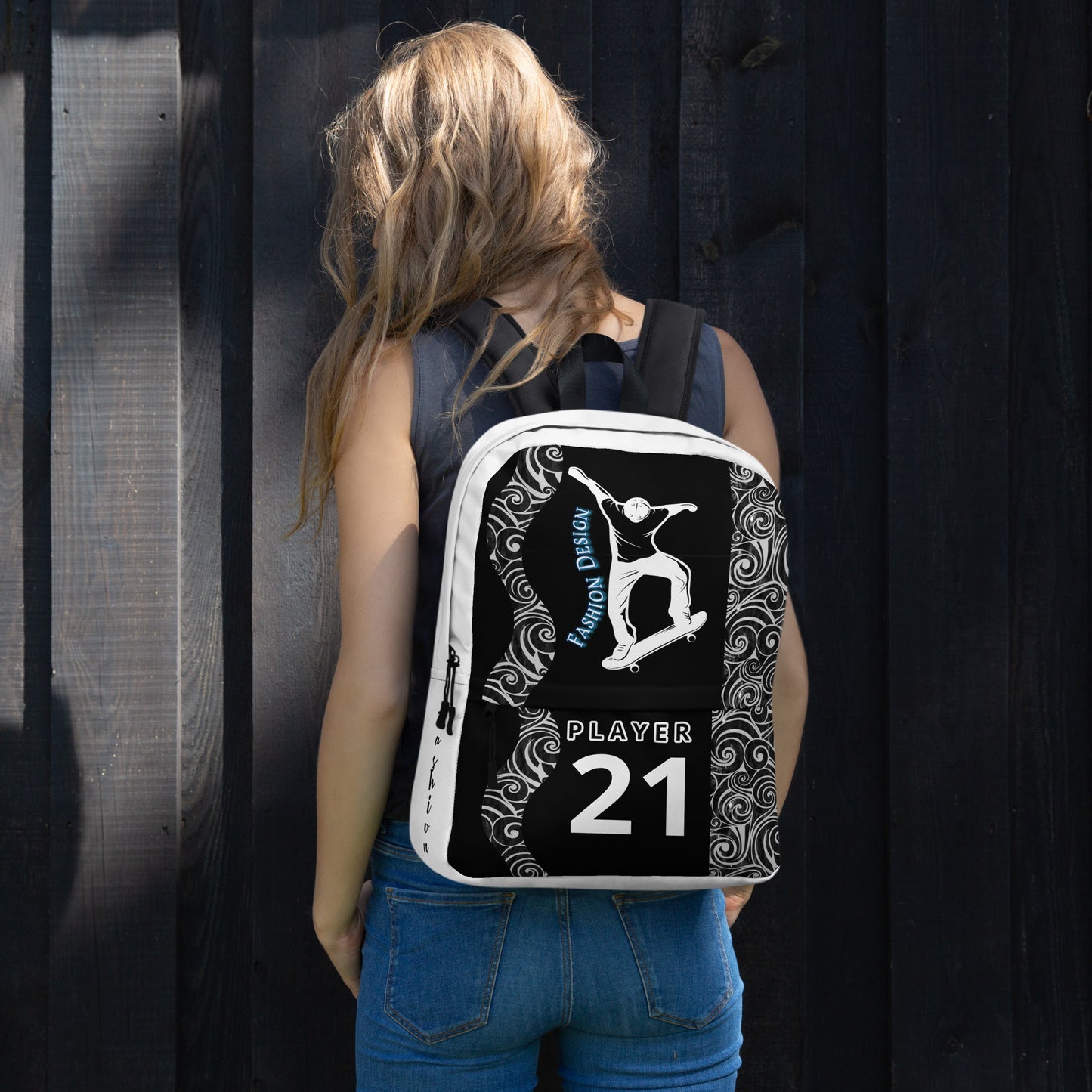 FelinDesign Backpack for Men and Women | Waterproof Medium Travel and Sport Bag with Laptop Pocket | Stylish Skateboard-Inspired Design - FelinDesign