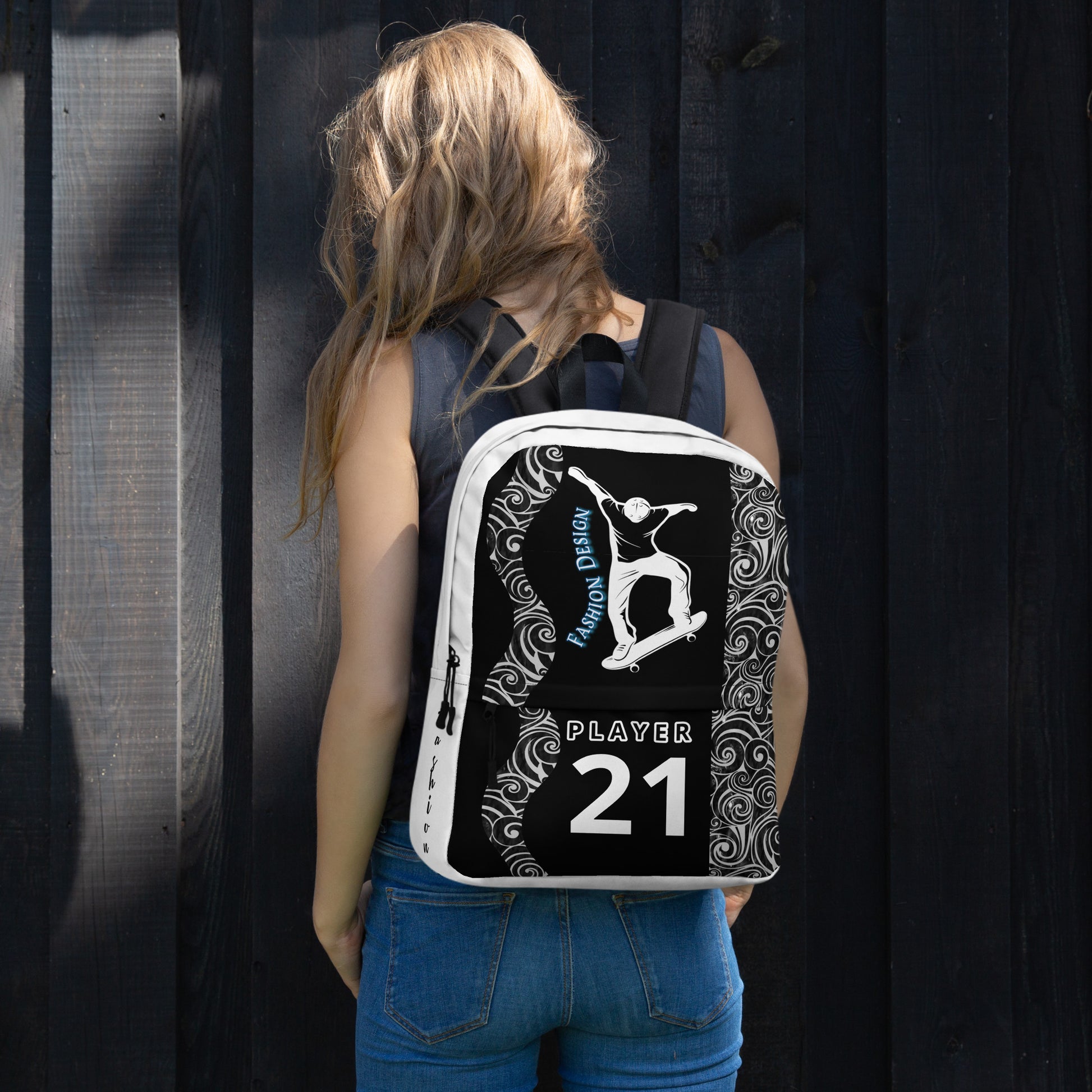 FelinDesign Backpack for Men and Women | Waterproof Medium Travel and Sport Bag with Laptop Pocket | Stylish Skateboard-Inspired Design - FelinDesign