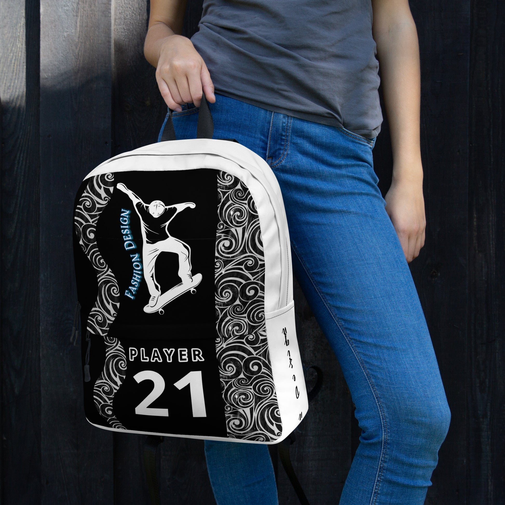 FelinDesign Backpack for Men and Women | Waterproof Medium Travel and Sport Bag with Laptop Pocket | Stylish Skateboard-Inspired Design - FelinDesign