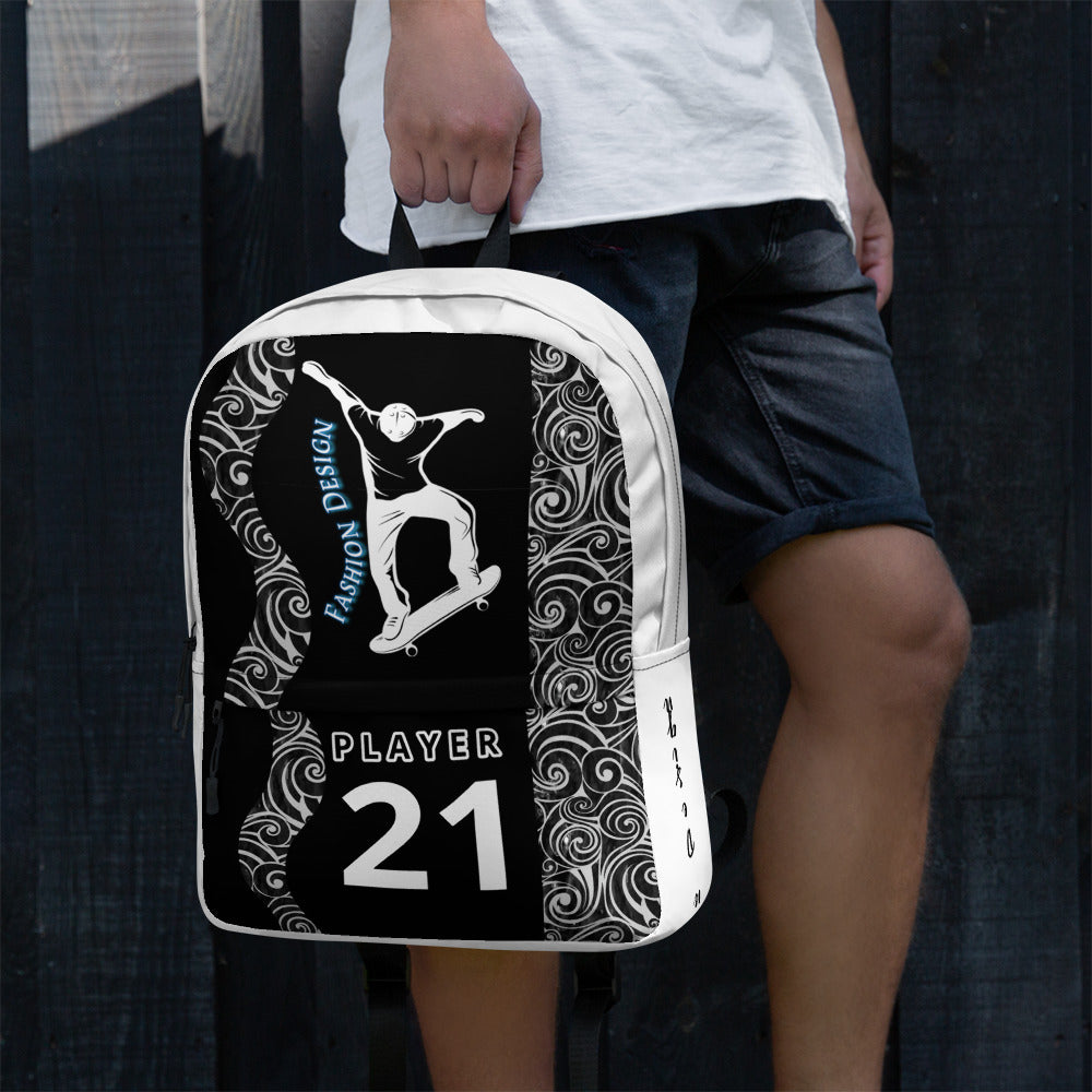 FelinDesign Backpack for Men and Women | Waterproof Medium Travel and Sport Bag with Laptop Pocket | Stylish Skateboard-Inspired Design - FelinDesign