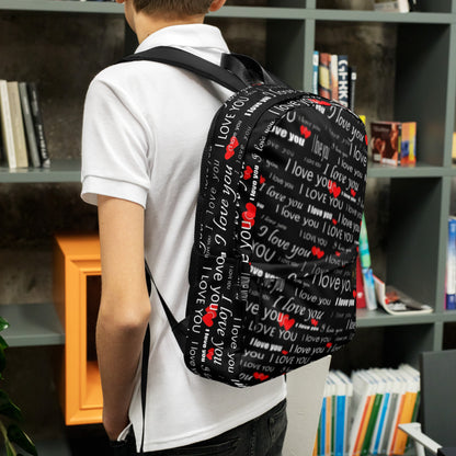 personalized backpack, romantic streetwear, gift for her/him, designer school backpack. - FelinDesign