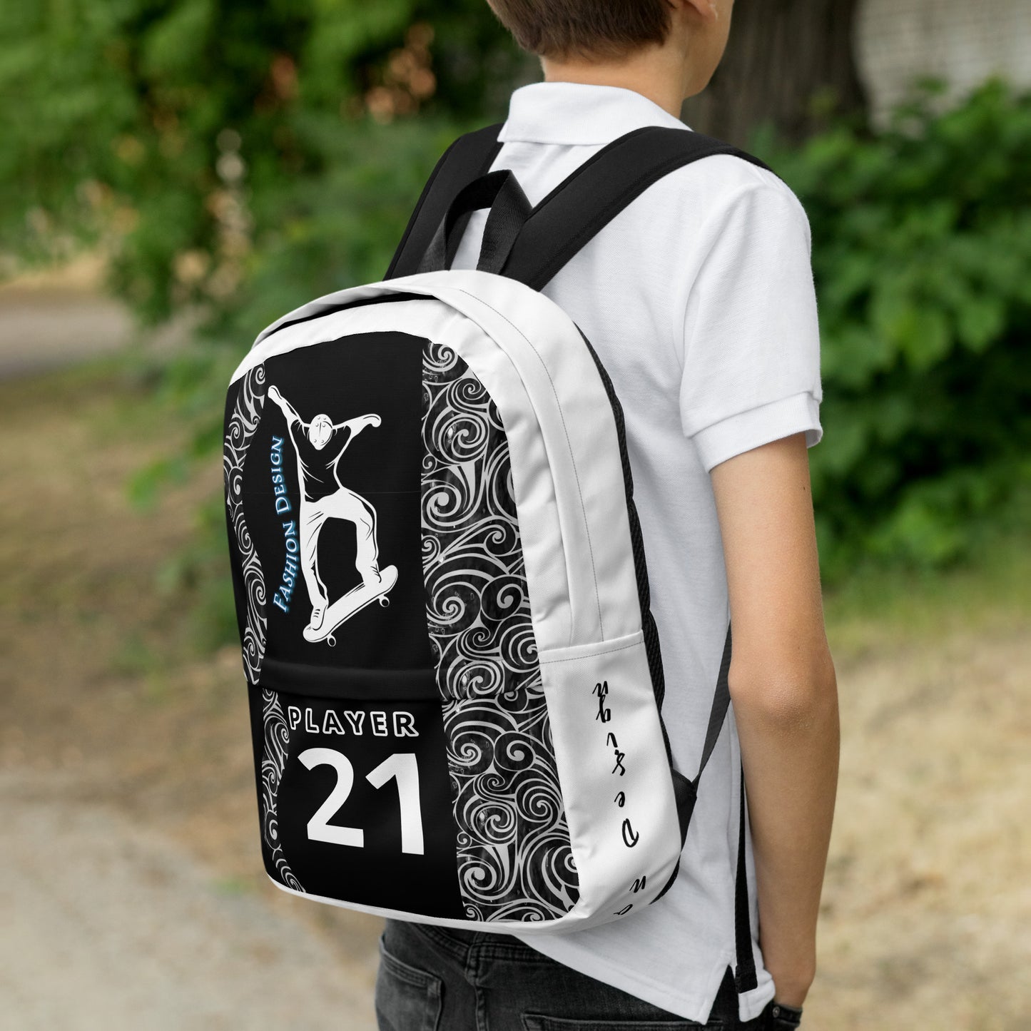 FelinDesign Backpack for Men and Women | Waterproof Medium Travel and Sport Bag with Laptop Pocket | Stylish Skateboard-Inspired Design - FelinDesign