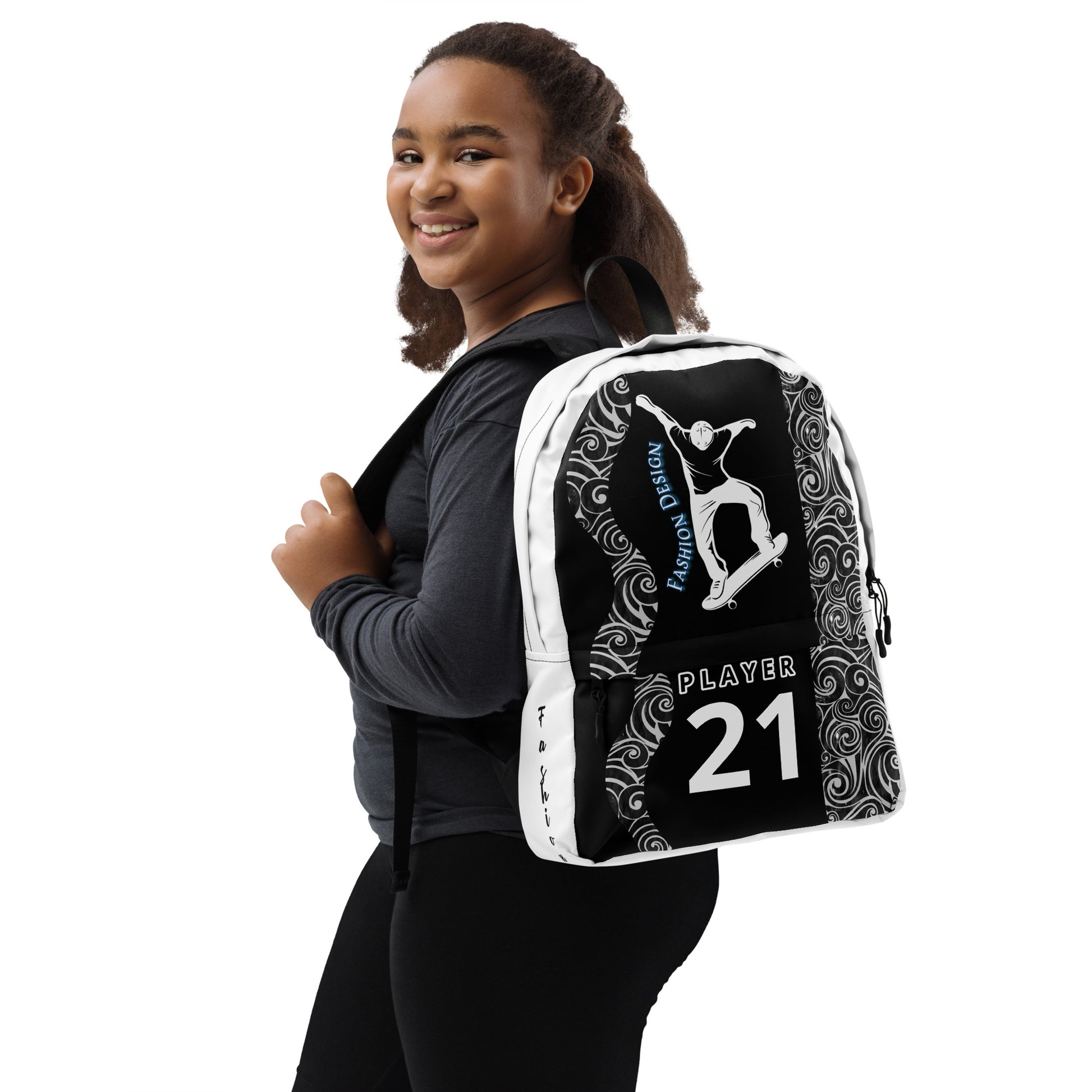 FelinDesign Backpack for Men and Women | Waterproof Medium Travel and Sport Bag with Laptop Pocket | Stylish Skateboard-Inspired Design - FelinDesign