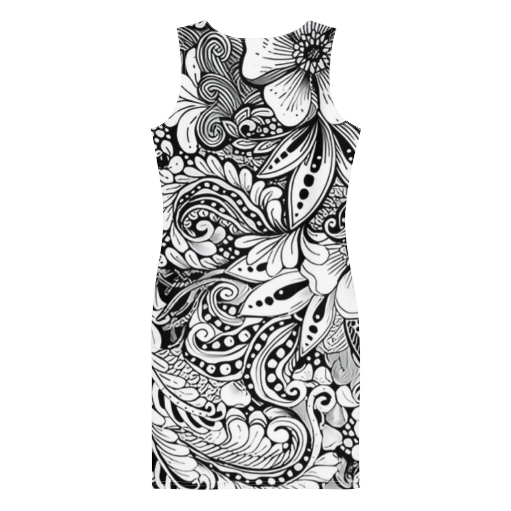 "Floral Elegance" Midi Dress – Felice Giannino Collection - FelinDesign