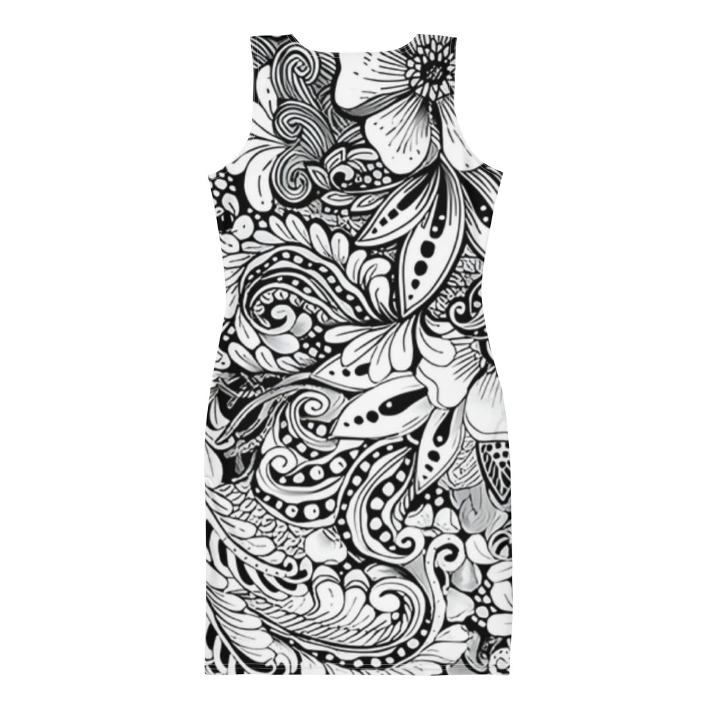 "Floral Elegance" Midi Dress – Felice Giannino Collection - FelinDesign