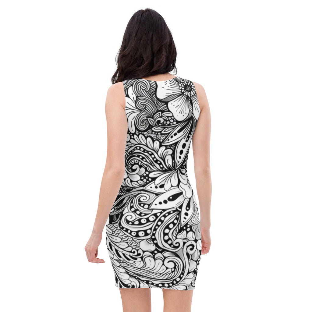 "Floral Elegance" Midi Dress – Felice Giannino Collection - FelinDesign