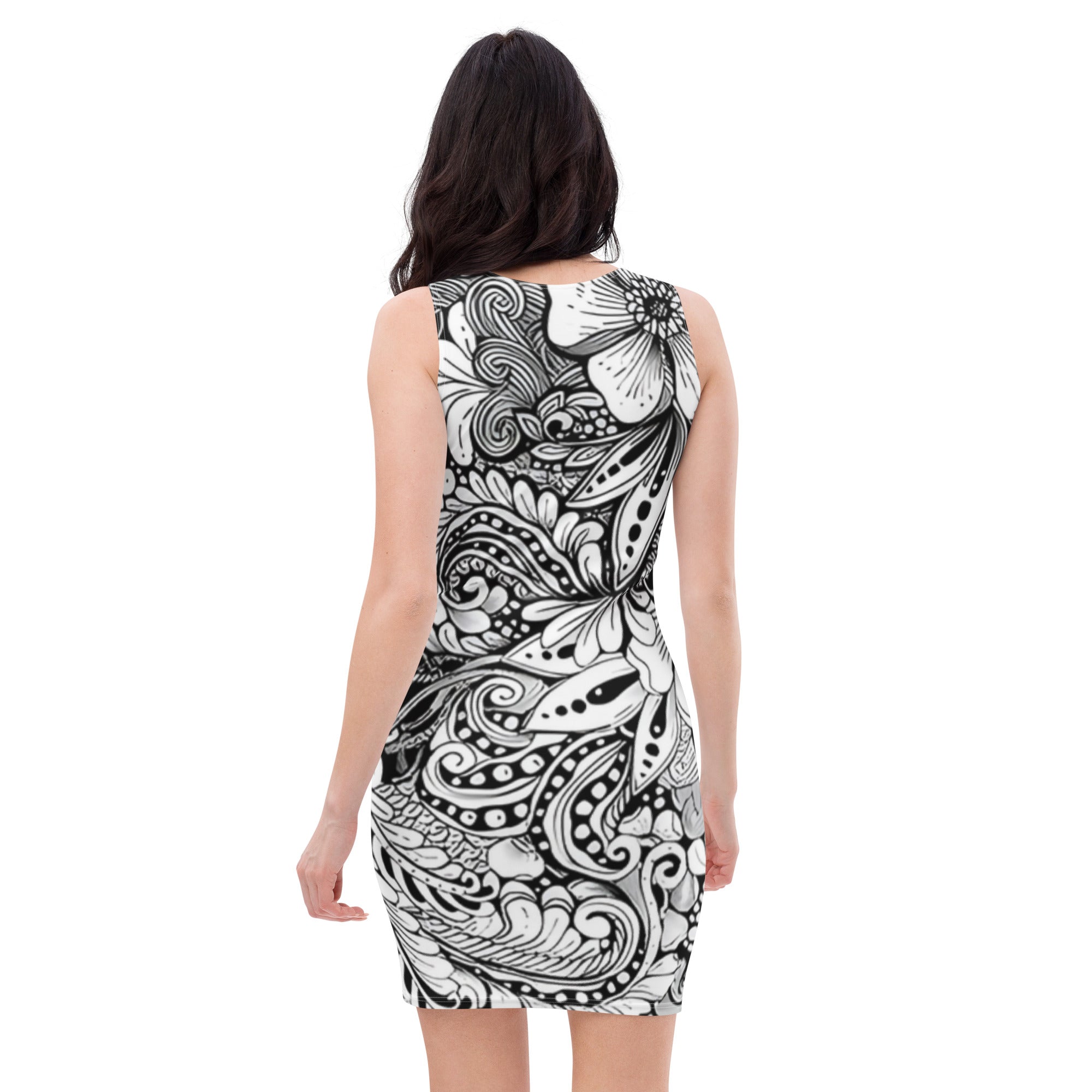 "Floral Elegance" Midi Dress – Felice Giannino Collection - FelinDesign