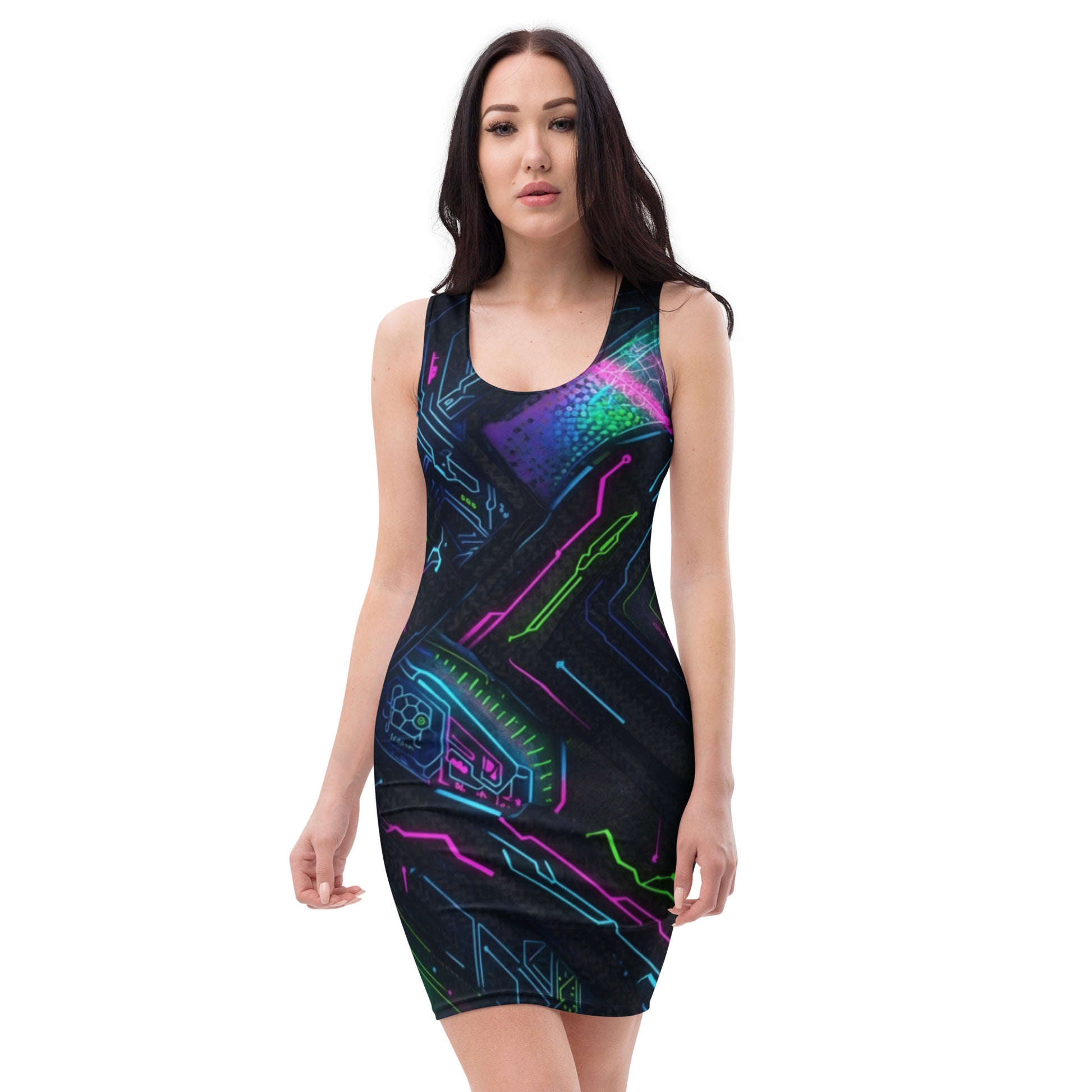 Bodycon Dress by FelinDesign #190 – Elegant Figure-Hugging Party Dress with Unique Design for Events & Nights Out - FelinDesign