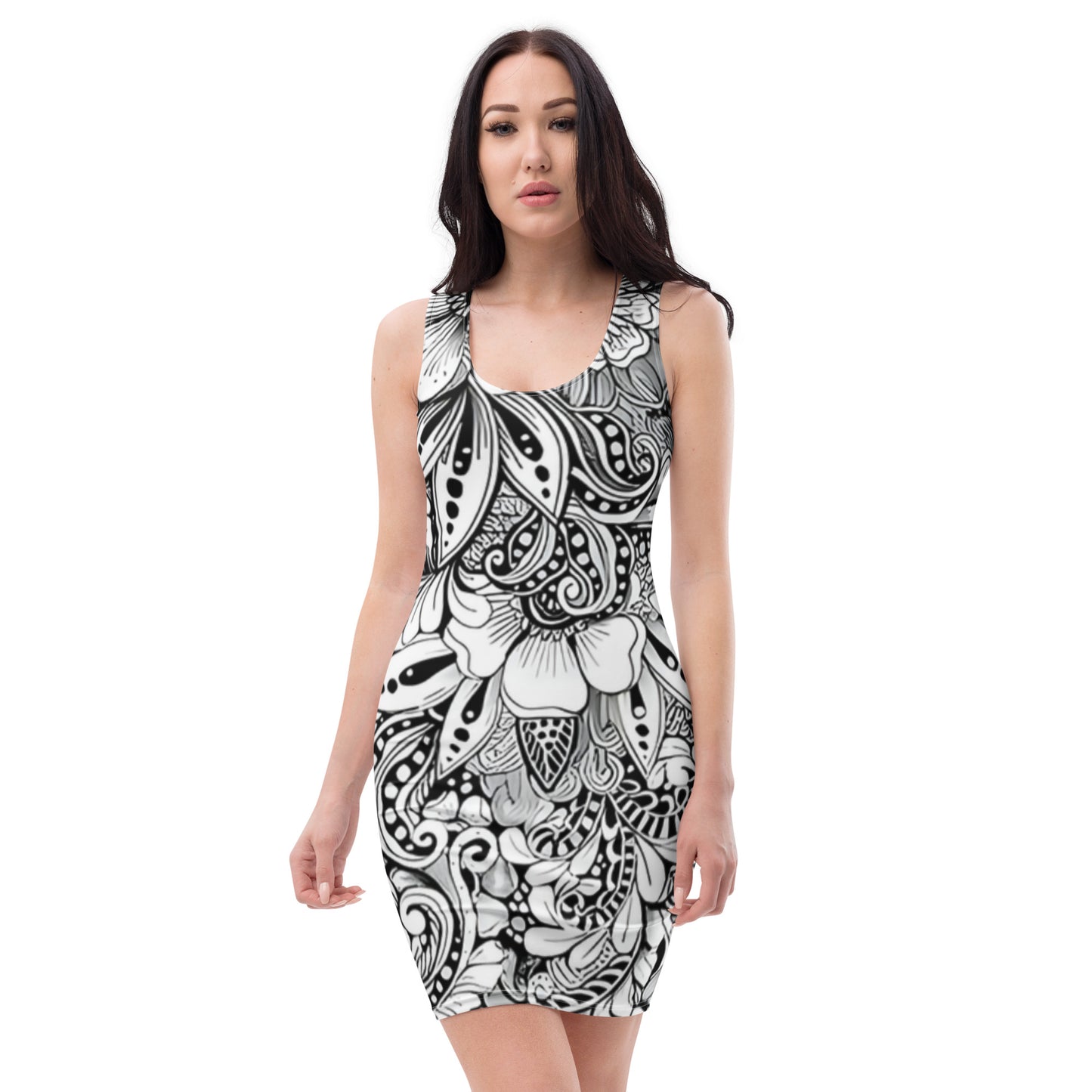 "Floral Elegance" Midi Dress – Felice Giannino Collection - FelinDesign