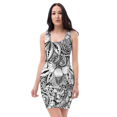 "Floral Elegance" Midi Dress – Felice Giannino Collection - FelinDesign