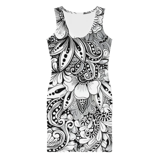 "Floral Elegance" Midi Dress – Felice Giannino Collection - FelinDesign