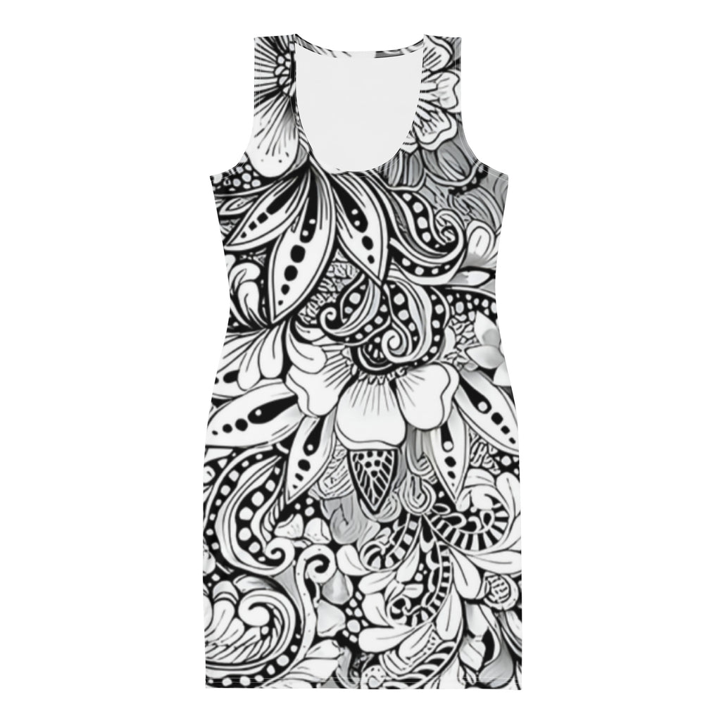 "Floral Elegance" Midi Dress – Felice Giannino Collection - FelinDesign