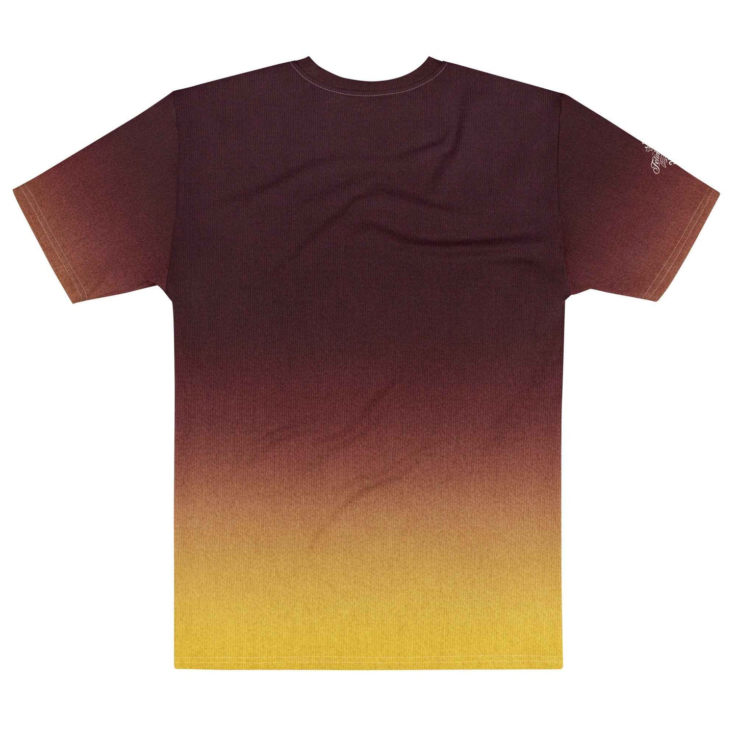 Men’s cotton crew neck t-shirt black/Yellow