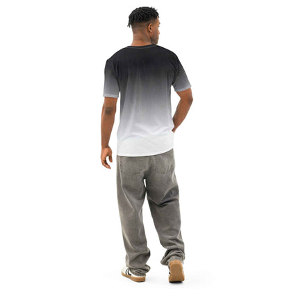 Men’s cotton crew neck t-shirt black/White