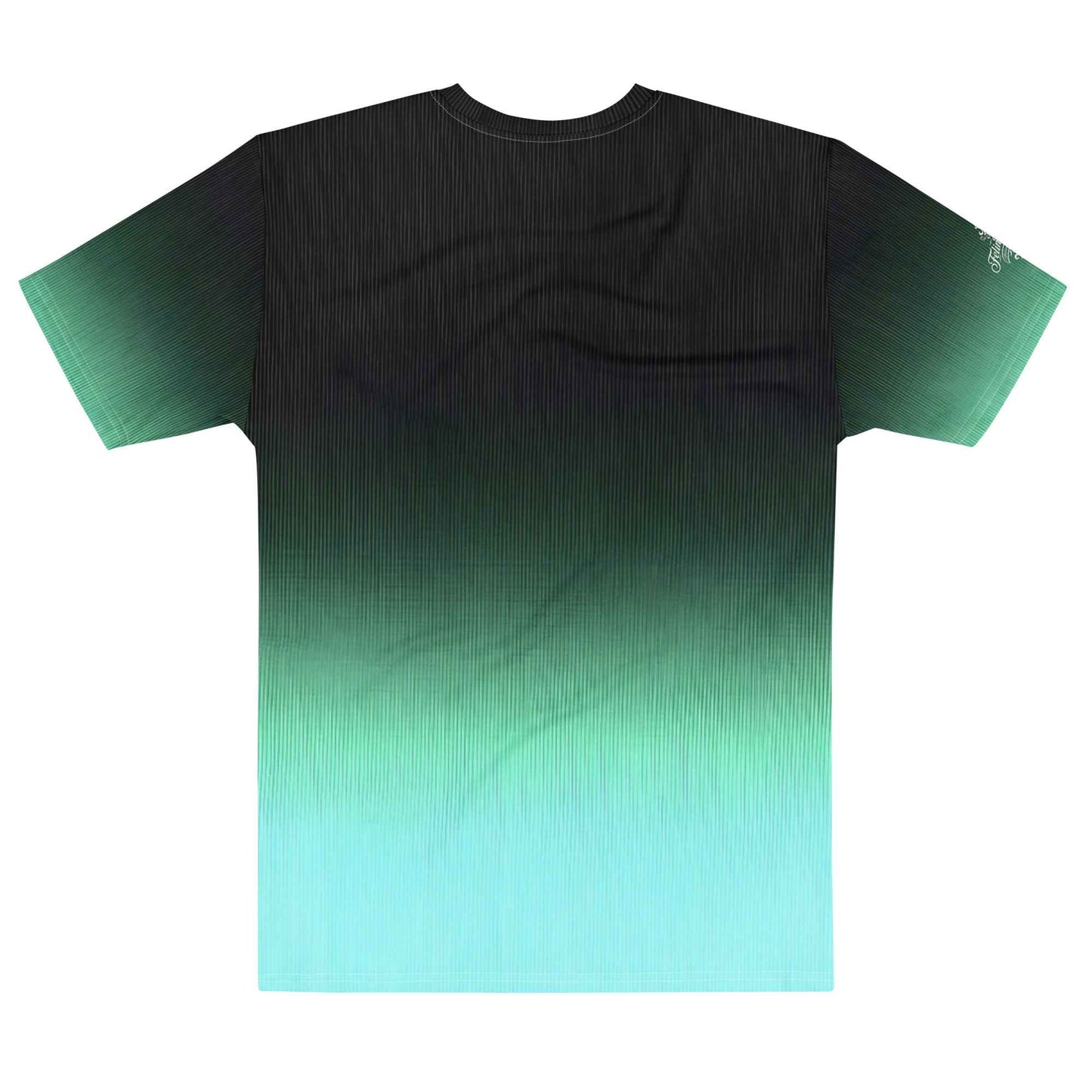 Men’s cotton crew neck t-shirt Unisex black/Pastel green