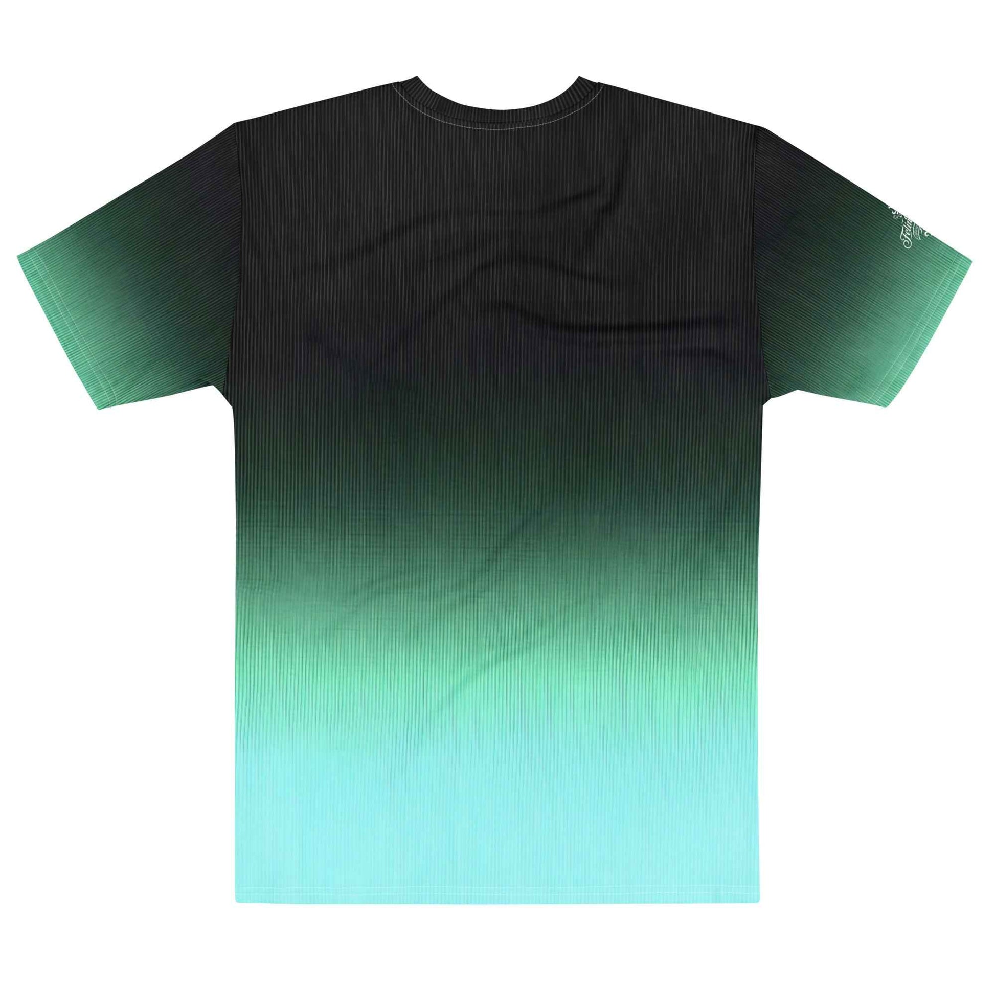 Men’s cotton crew neck t-shirt Unisex black/Pastel green