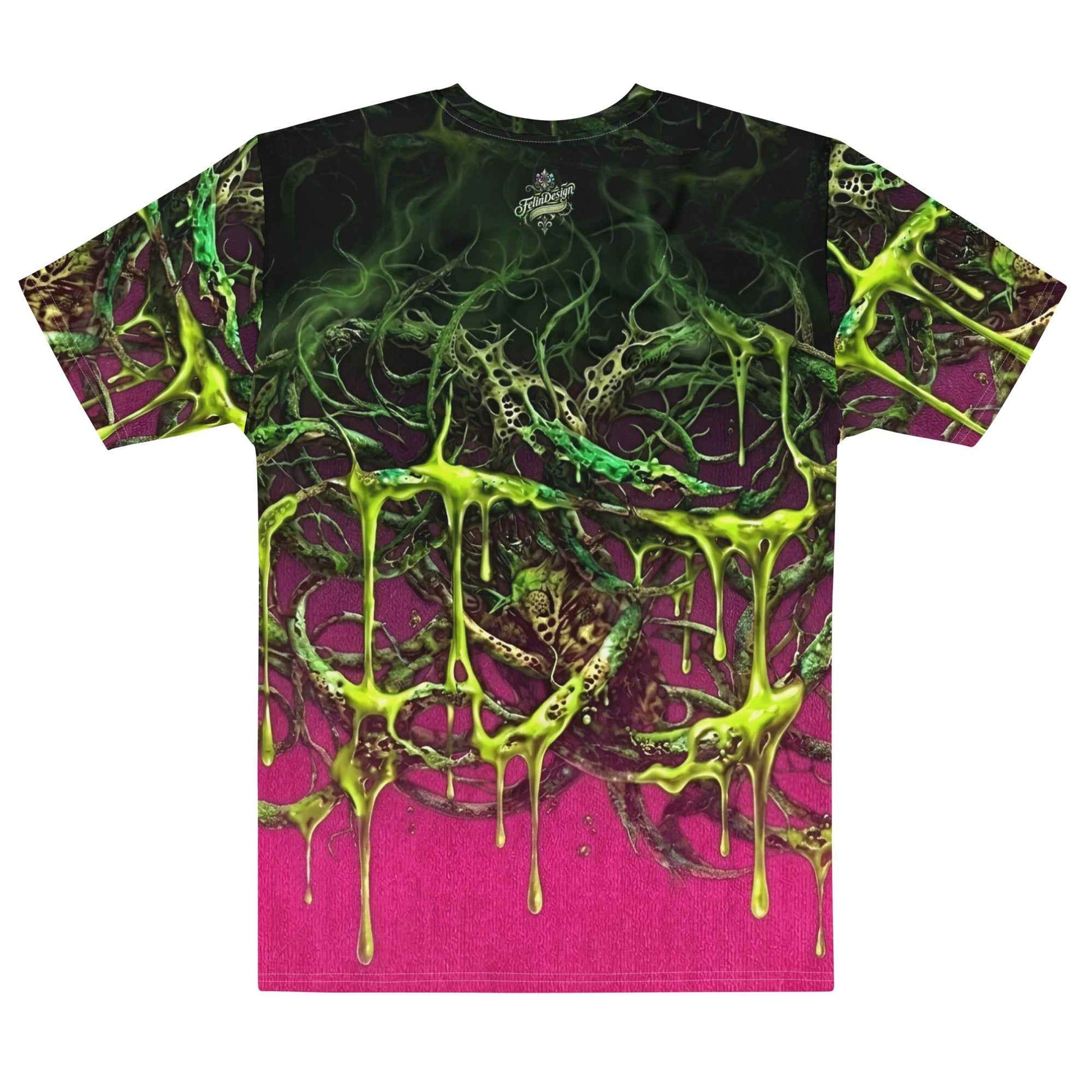 FelinDesign Toxic fuchsia Men's Cotton Crew Neck T-Shirt