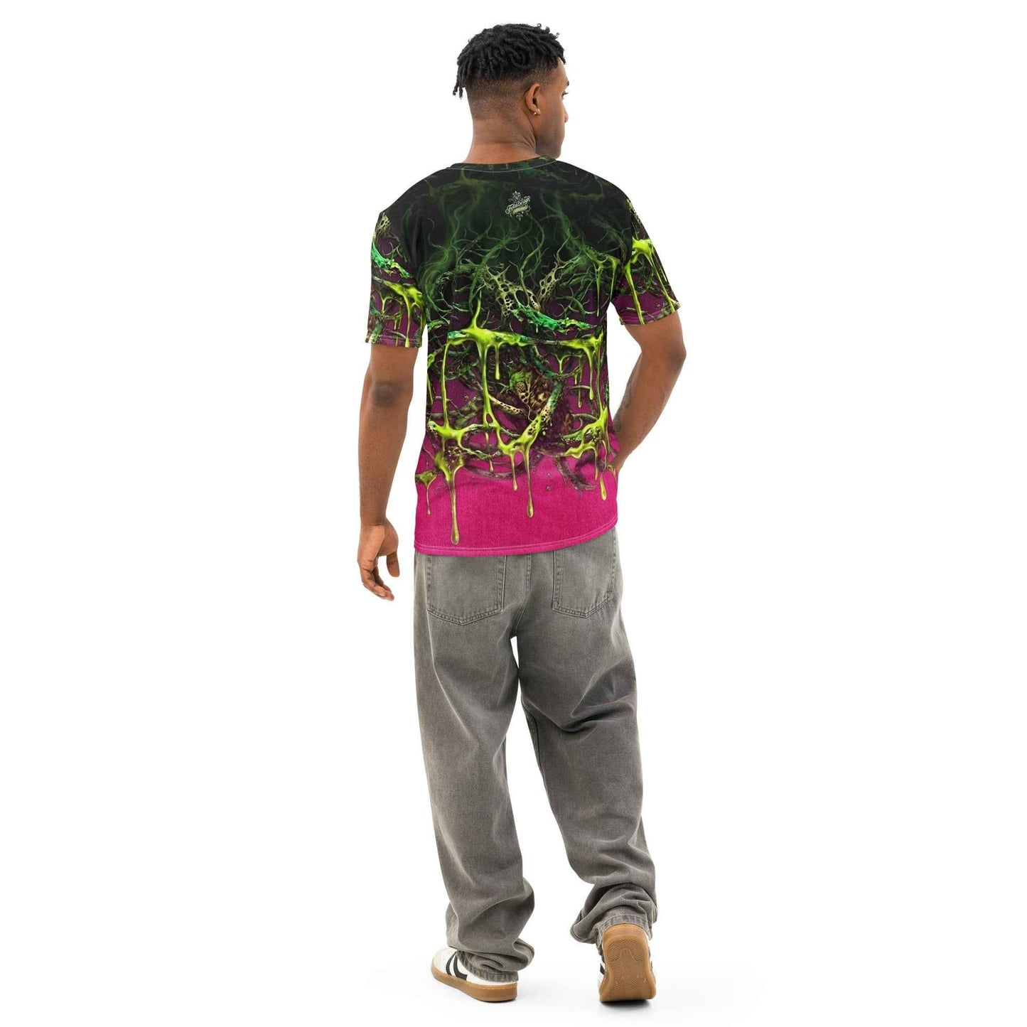 FelinDesign Toxic fuchsia Men's Cotton Crew Neck T-Shirt