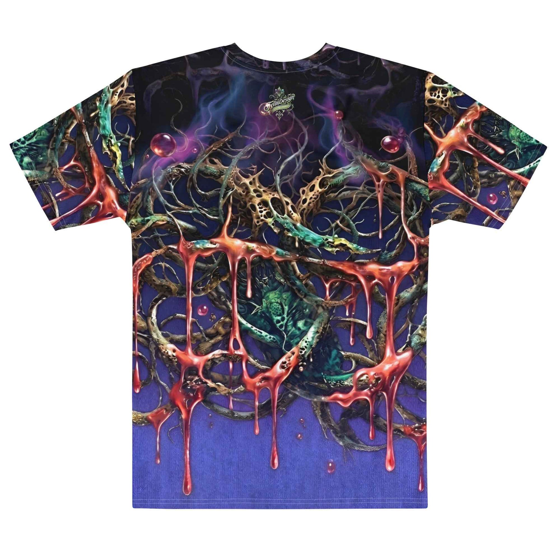 FelinDesign Toxic Viola Men's Cotton Crew Neck T-Shirt