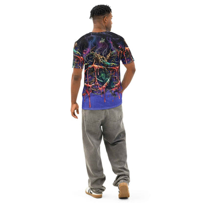 FelinDesign Toxic Viola Men's Cotton Crew Neck T-Shirt