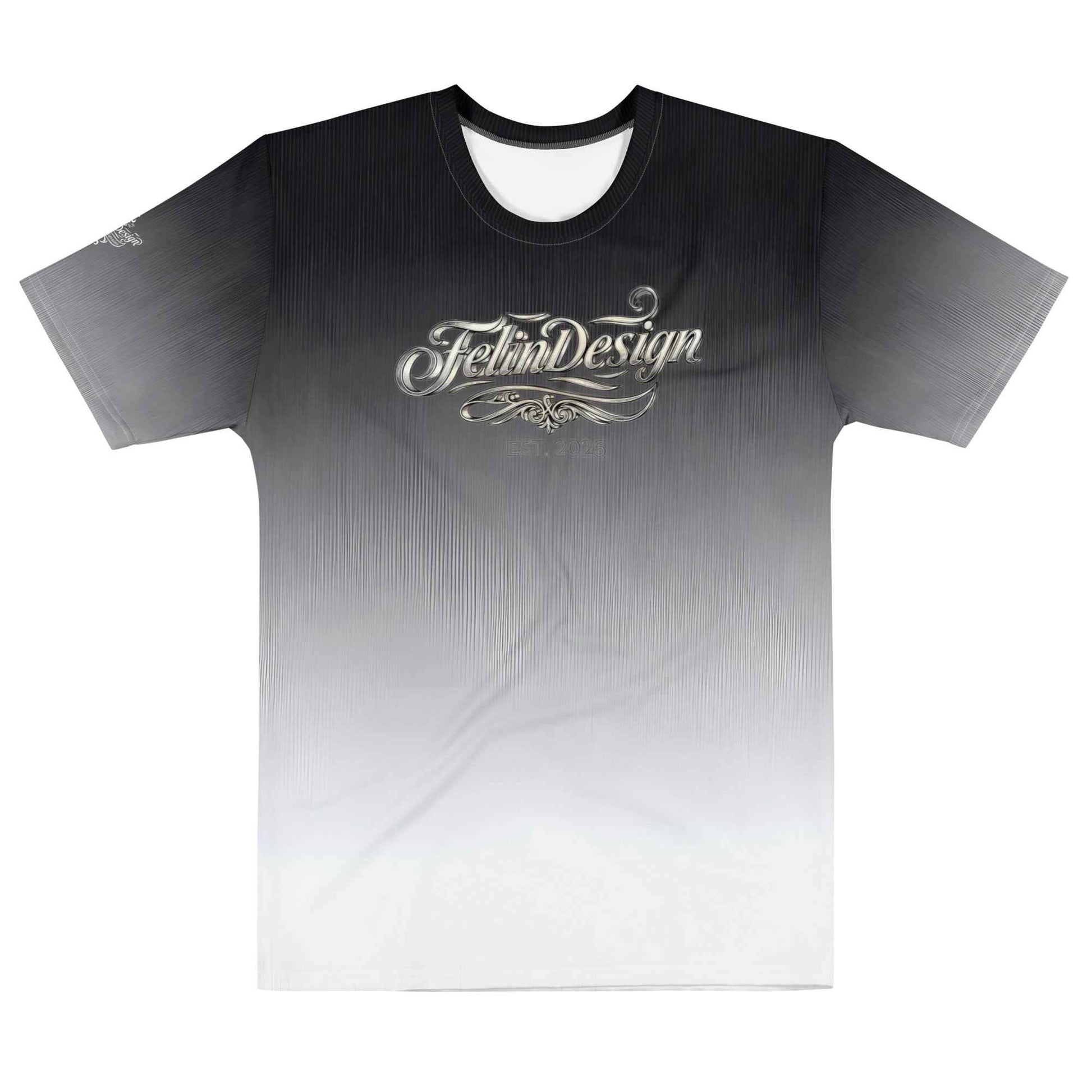 Men’s cotton crew neck t-shirt black/White