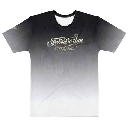 Men’s cotton crew neck t-shirt black/White