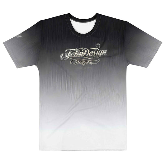Men’s cotton crew neck t-shirt black/White
