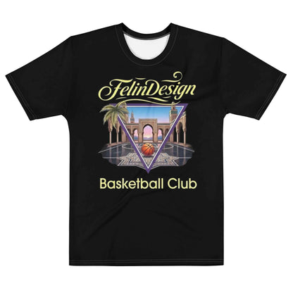 FelinDesign BasketBall Club Men's Cotton Crew Neck T-Shirt