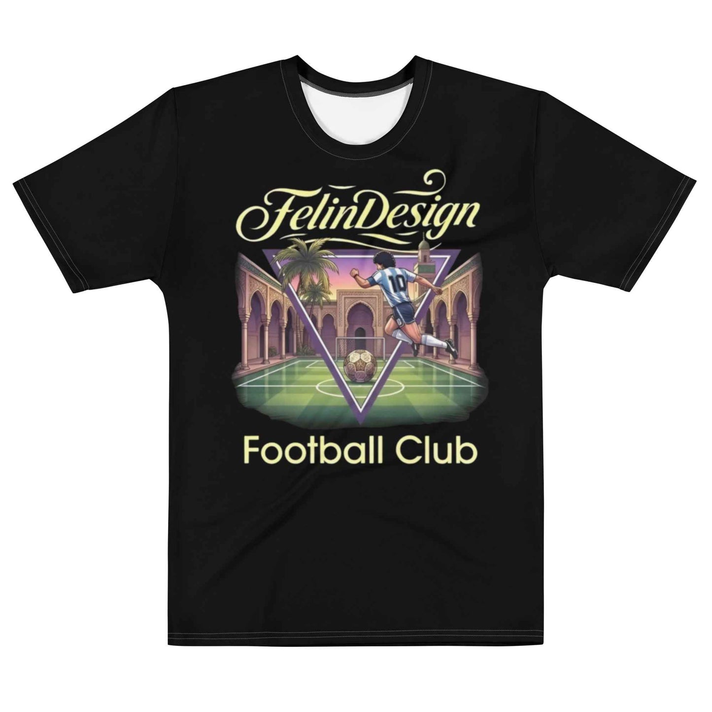 FelinDesign football Club Men's Cotton Crew Neck T-Shirt