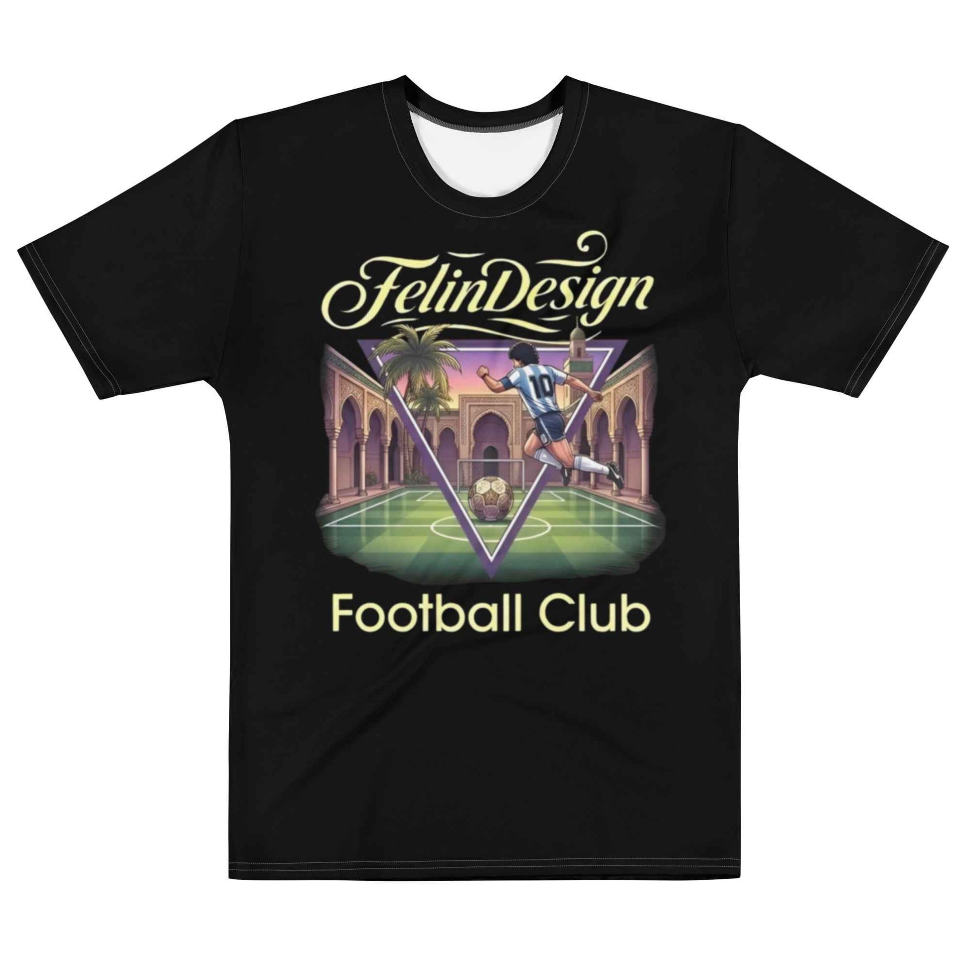 FelinDesign football Club Men's Cotton Crew Neck T-Shirt