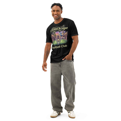 FelinDesign football Club Men's Cotton Crew Neck T-Shirt