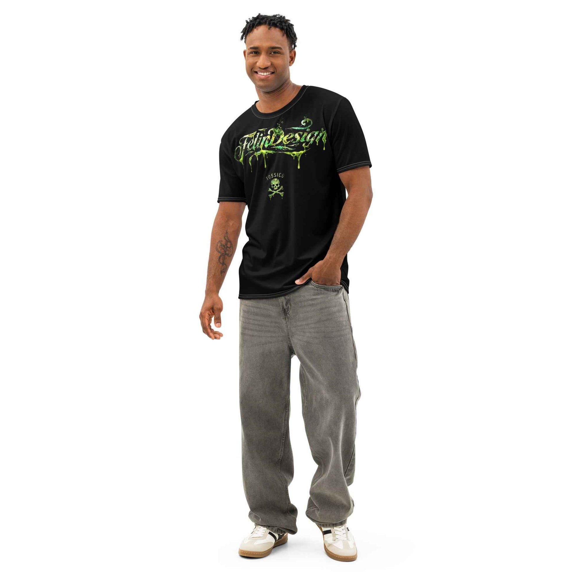 FelinDesign Toxic Men's Cotton Crew Neck T-Shirt