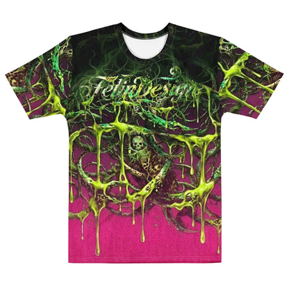 FelinDesign Toxic fuchsia Men's Cotton Crew Neck T-Shirt