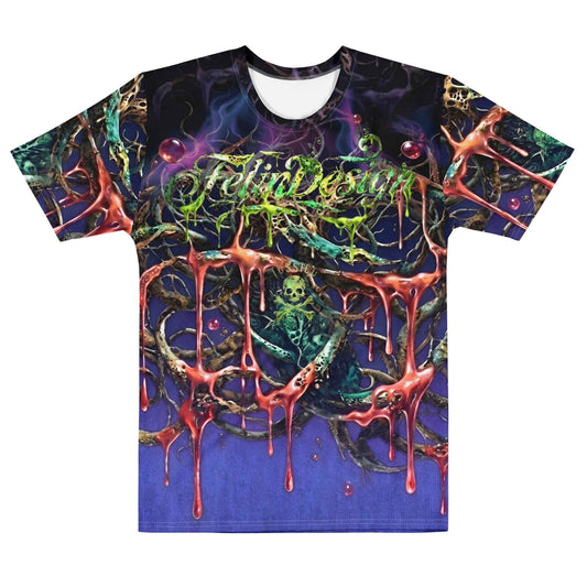 FelinDesign Toxic Viola Men's Cotton Crew Neck T-Shirt