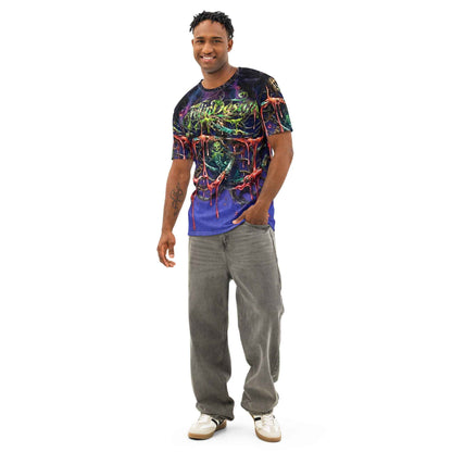 FelinDesign Toxic Viola Men's Cotton Crew Neck T-Shirt