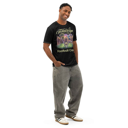 FelinDesign football Club Men's Cotton Crew Neck T-Shirt