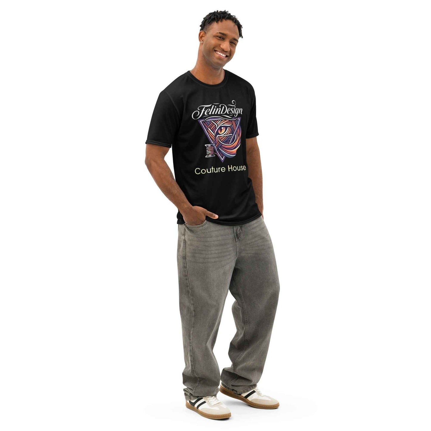 FelinDesign Couture House Men's Cotton Crew Neck T-Shirt