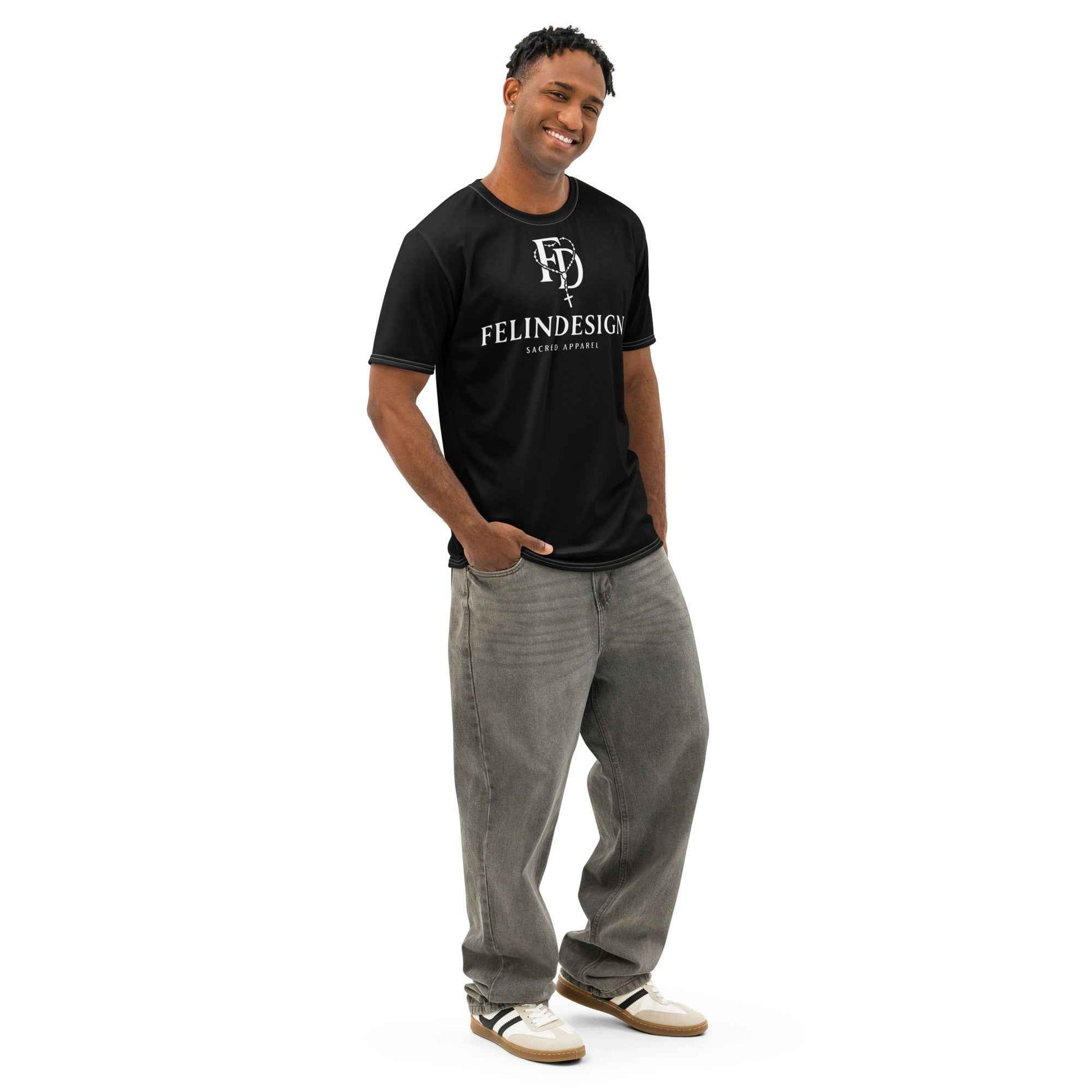 FelinDesign Sacred Apparel Men's Cotton Crew Neck T-Shirt