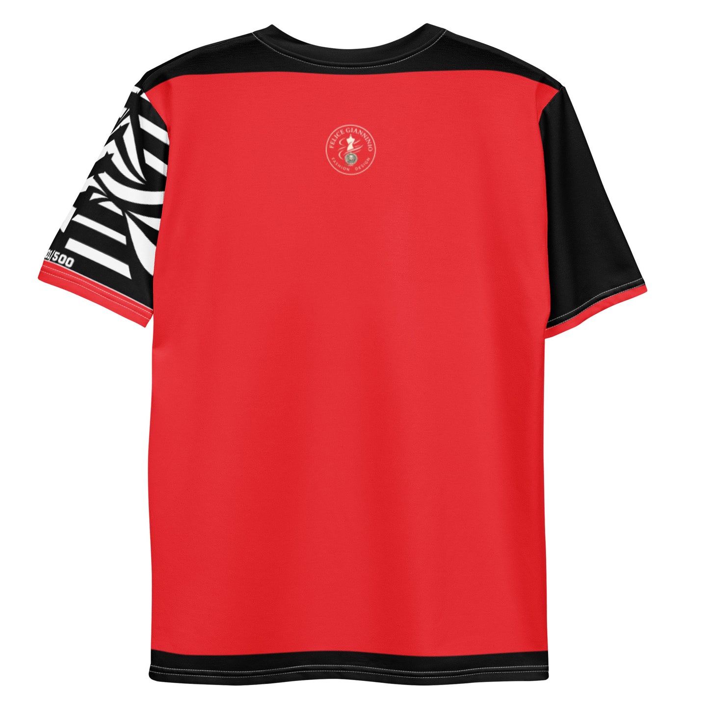 FelinDesign /500 Collection Men's Elegant Red Slim Fit Soft Cotton Casual Fashion T-Shirt - FelinDesign