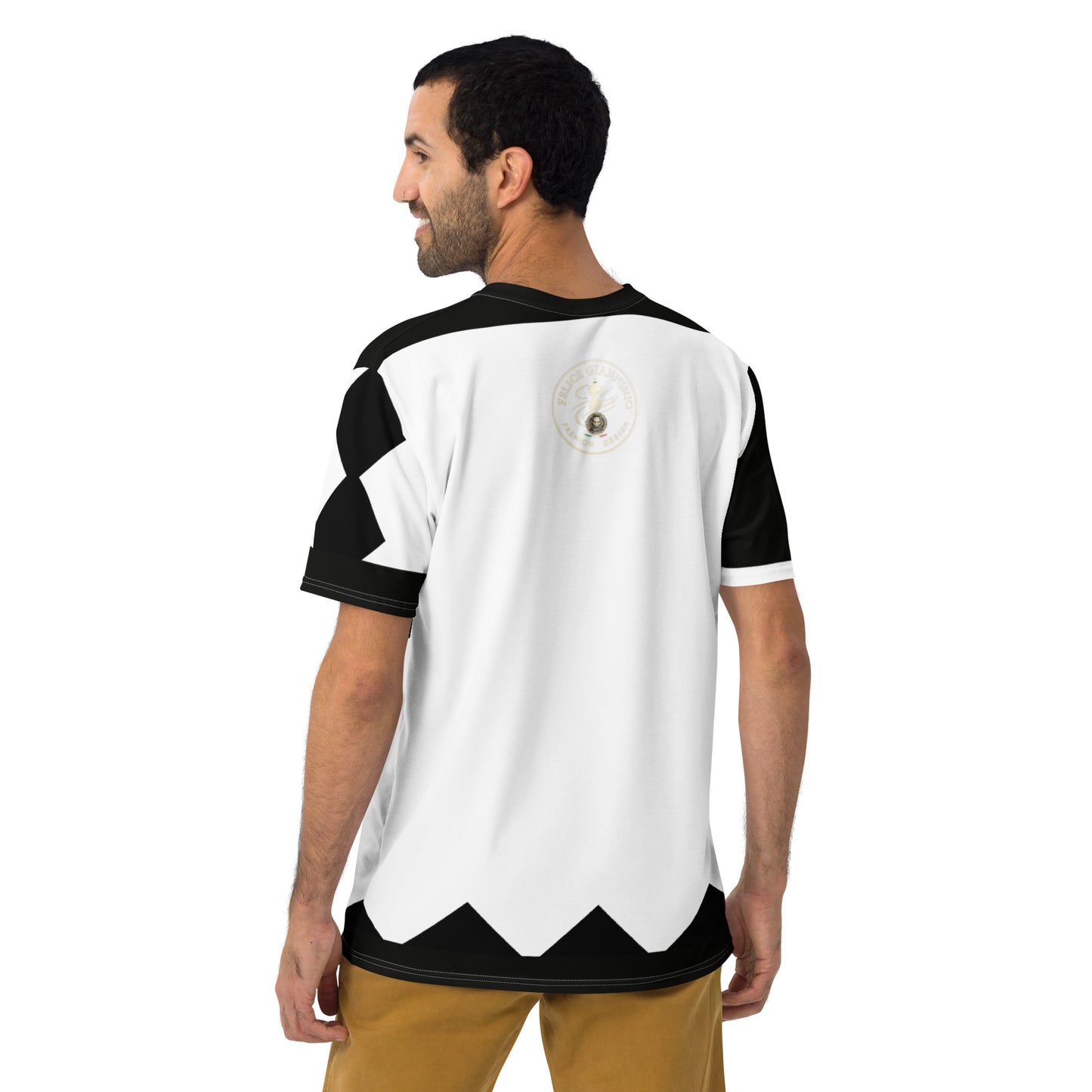 FelinDesign Men's Elegant Soft Cotton T-Shirt, Casual Shirt with Feline Art Print, Autumn Winter Men's Fashion - FelinDesign