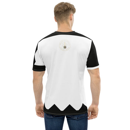 FelinDesign Men's Elegant Soft Cotton T-Shirt, Casual Shirt with Feline Art Print, Autumn Winter Men's Fashion - FelinDesign