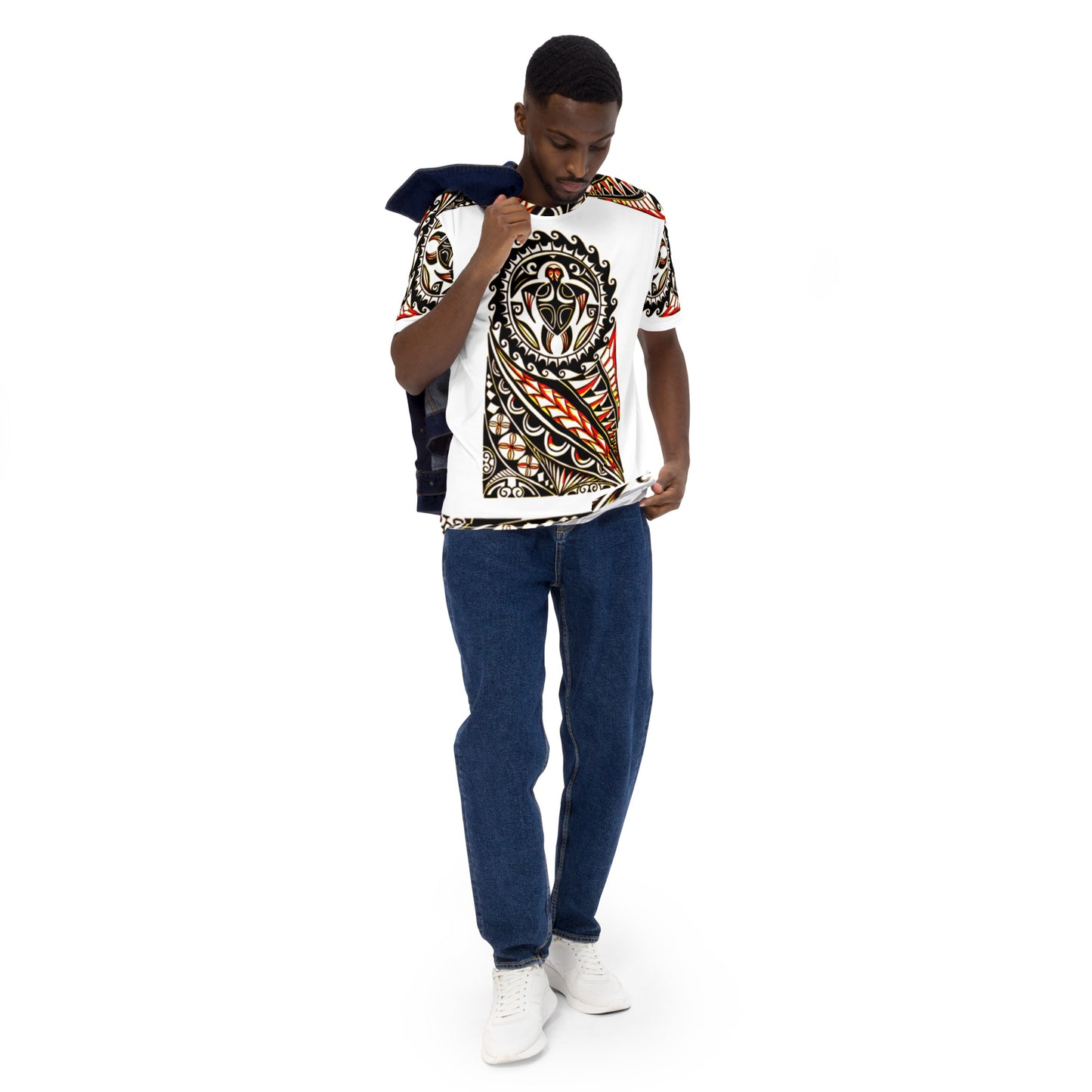 FelinDesign Men's Casual Soft Cotton T-Shirt with Creative Cat Print – Fashionable & Comfortable Summer Shirt - FelinDesign