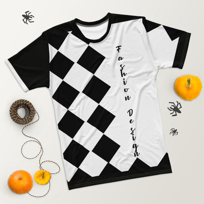 FelinDesign Men's Elegant Soft Cotton T-Shirt, Casual Shirt with Feline Art Print, Autumn Winter Men's Fashion - FelinDesign