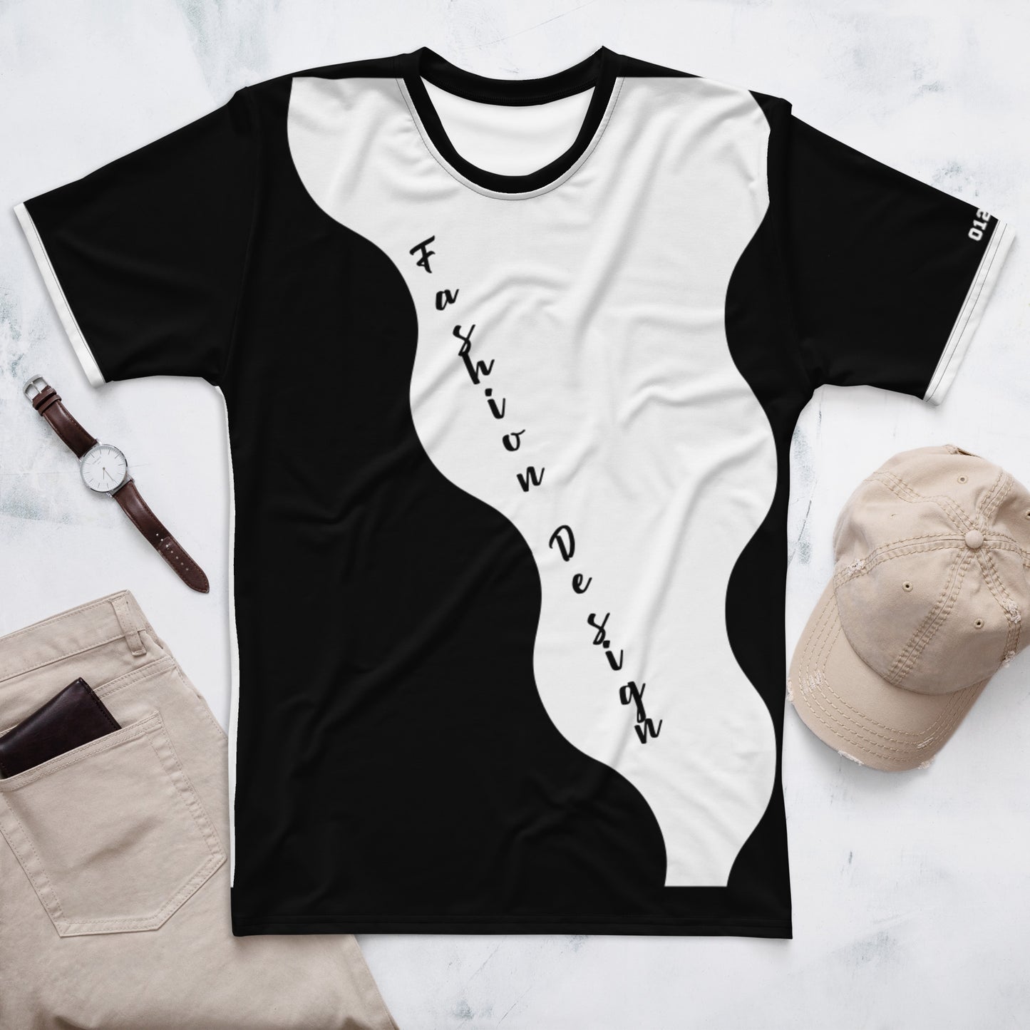 FelinDesign 200 Collection Men's T-shirt Elegant Casual Soft Cotton Summer Fashion Comfortable Front View Men - FelinDesign