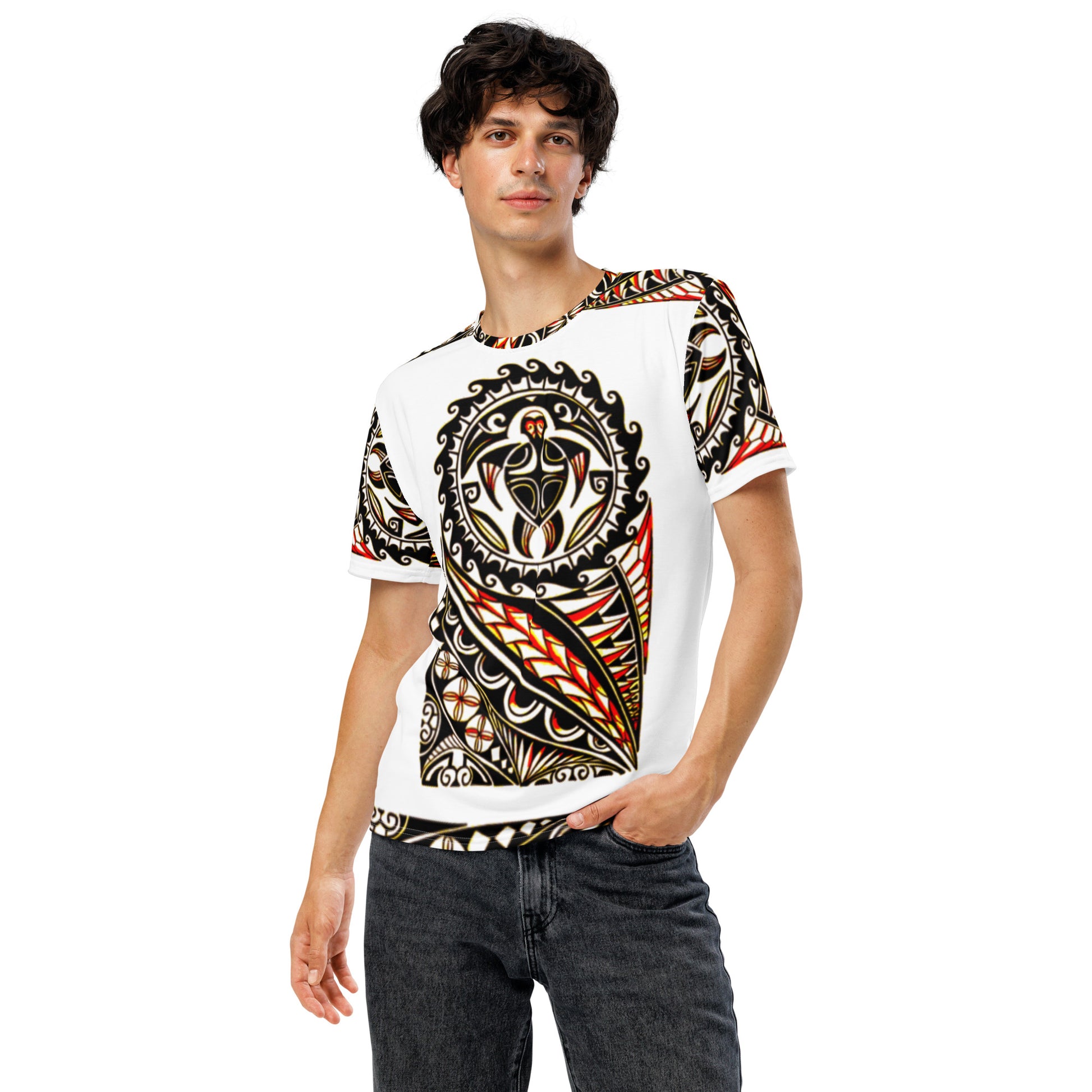 FelinDesign Men's Casual Soft Cotton T-Shirt with Creative Cat Print – Fashionable & Comfortable Summer Shirt - FelinDesign